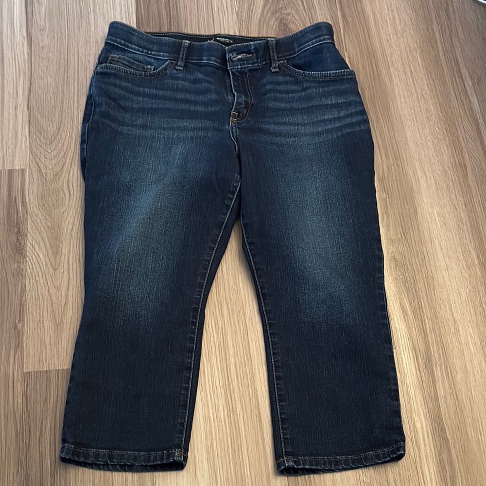 🌹Women's Dark Blue cropped Jeans